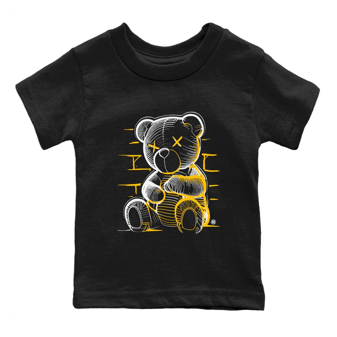 Air Jordan 11 Yellow Python Sneaker Match Tees Neon Bear Sneaker Tees Air Jordan 11 Snakeskin Shirts Kids Shirts Black 2