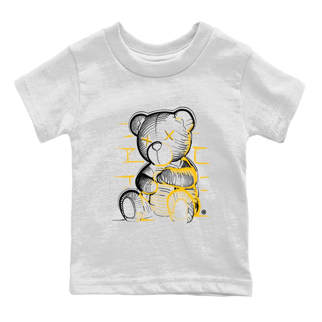 Air Jordan 11 Yellow Python Sneaker Match Tees Neon Bear Sneaker Tees Air Jordan 11 Snakeskin Shirts Kids Shirts White 2