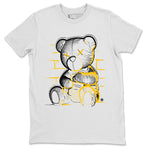 Air Jordan 11 Yellow Python Sneaker Match Tees Neon Bear Sneaker Tees Air Jordan 11 Snakeskin Shirts Unisex Shirts White 2