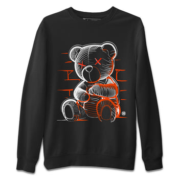 Air Jordan 12 Brilliant Orange Sneaker Match Tees Neon Bear Sneaker Tees Air Jordan 12 WMNS Brilliant Orange Tees Unisex Shirts Black 2
