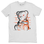 Air Jordan 12 Brilliant Orange Sneaker Match Tees Neon Bear Sneaker Tees Air Jordan 12 WMNS Brilliant Orange Tees Unisex Shirts White 2