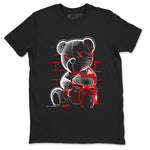 Air Jordan 12 Retro Cherry shirt to match jordans Neon Bear sneaker tees Air Jordan 12 Cherry SNRT Sneaker Release Tees Crew Neck Casual Unisex Black 2 T-Shirt