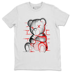 Air Jordan 12 Retro Cherry shirt to match jordans Neon Bear sneaker tees Air Jordan 12 Cherry SNRT Sneaker Release Tees Crew Neck Casual Unisex White 2 T-Shirt