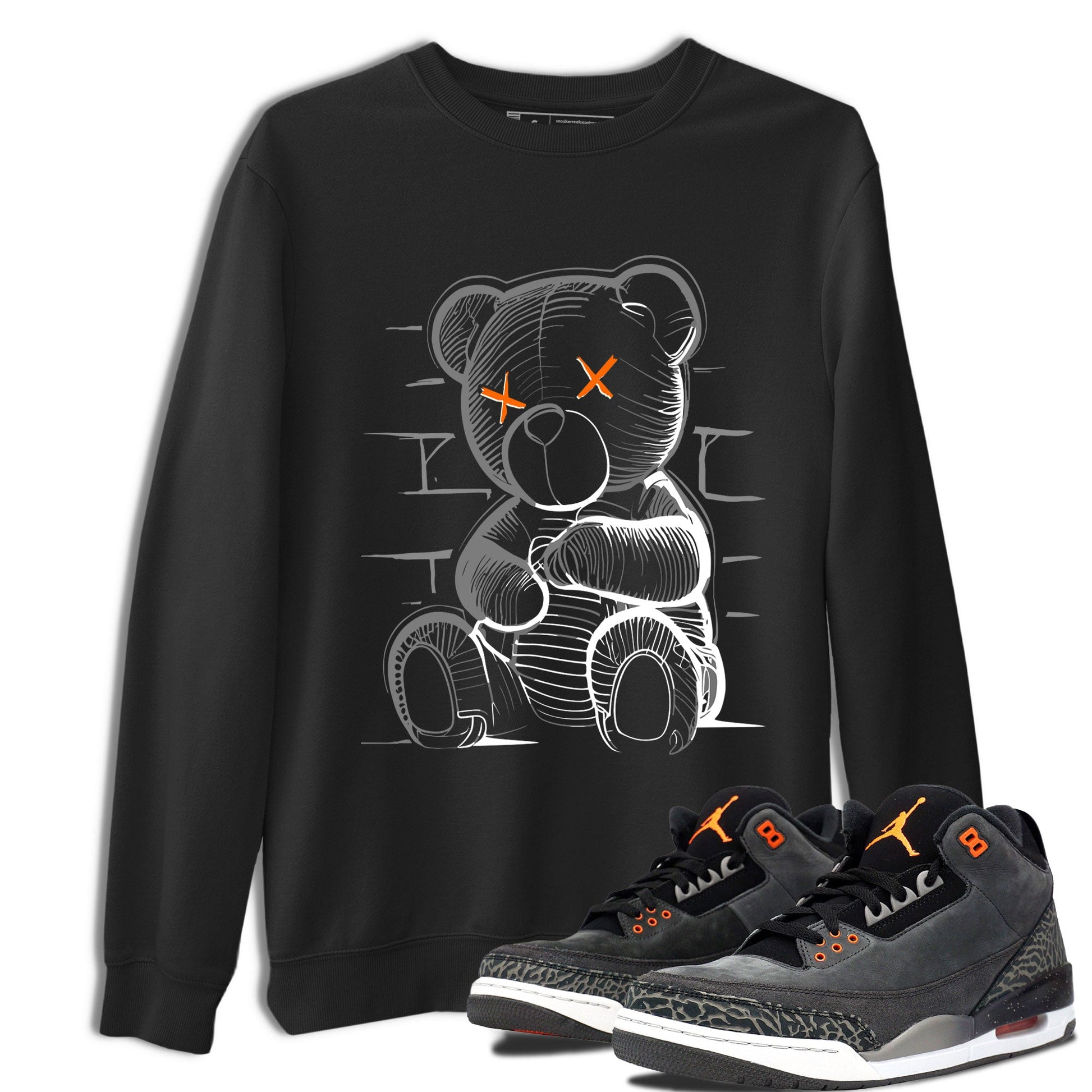 Air Jordan 3 Fear shirt to match jordans Neon Bear sneaker tees Air Jordan 3 Fear SNRT Sneaker Release Tees Unisex Black 1 T-Shirt