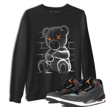 Air Jordan 3 Fear shirt to match jordans Neon Bear sneaker tees Air Jordan 3 Fear SNRT Sneaker Release Tees Unisex Black 1 T-Shirt