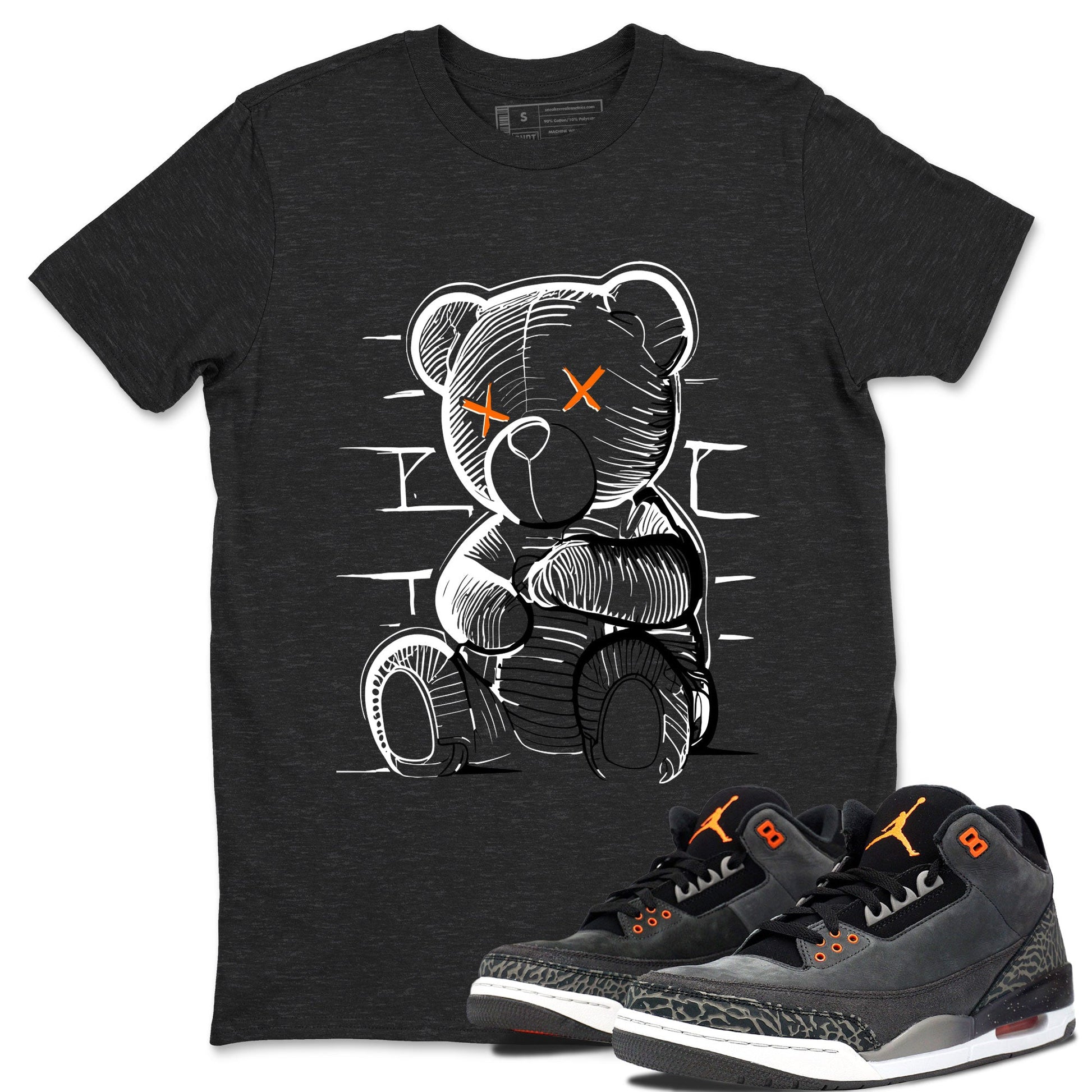 Air Jordan 3 Fear shirt to match jordans Neon Bear sneaker tees Air Jordan 3 Fear SNRT Sneaker Release Tees Unisex Charcoal Heather 1 T-Shirt