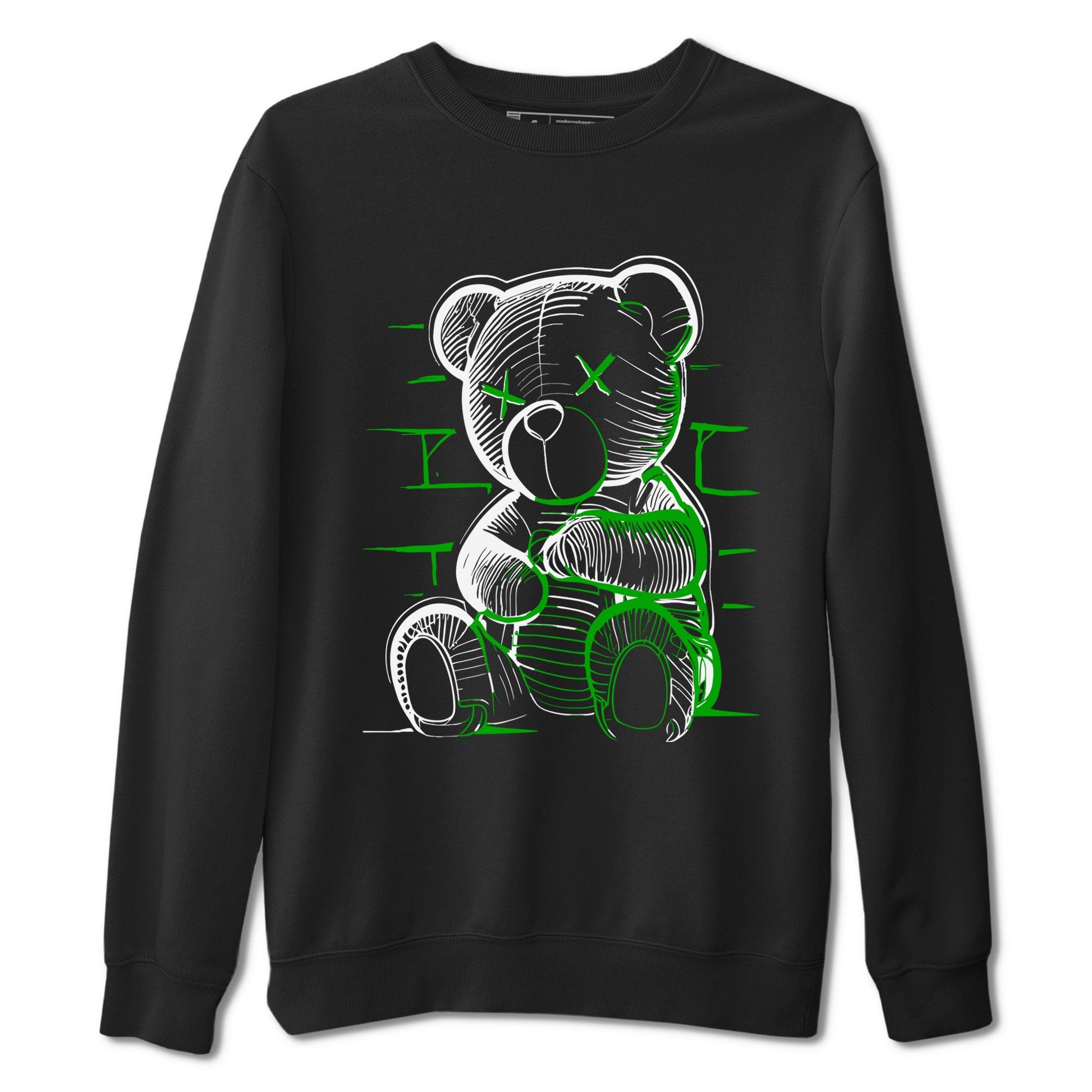 5s Lucky Green shirt to match jordans Neon Bear sneaker tees Air Jordan 5 Retro Lucky Green SNRT Sneaker Release Tees Cotton Sneaker Tee Black 2 T-Shirt