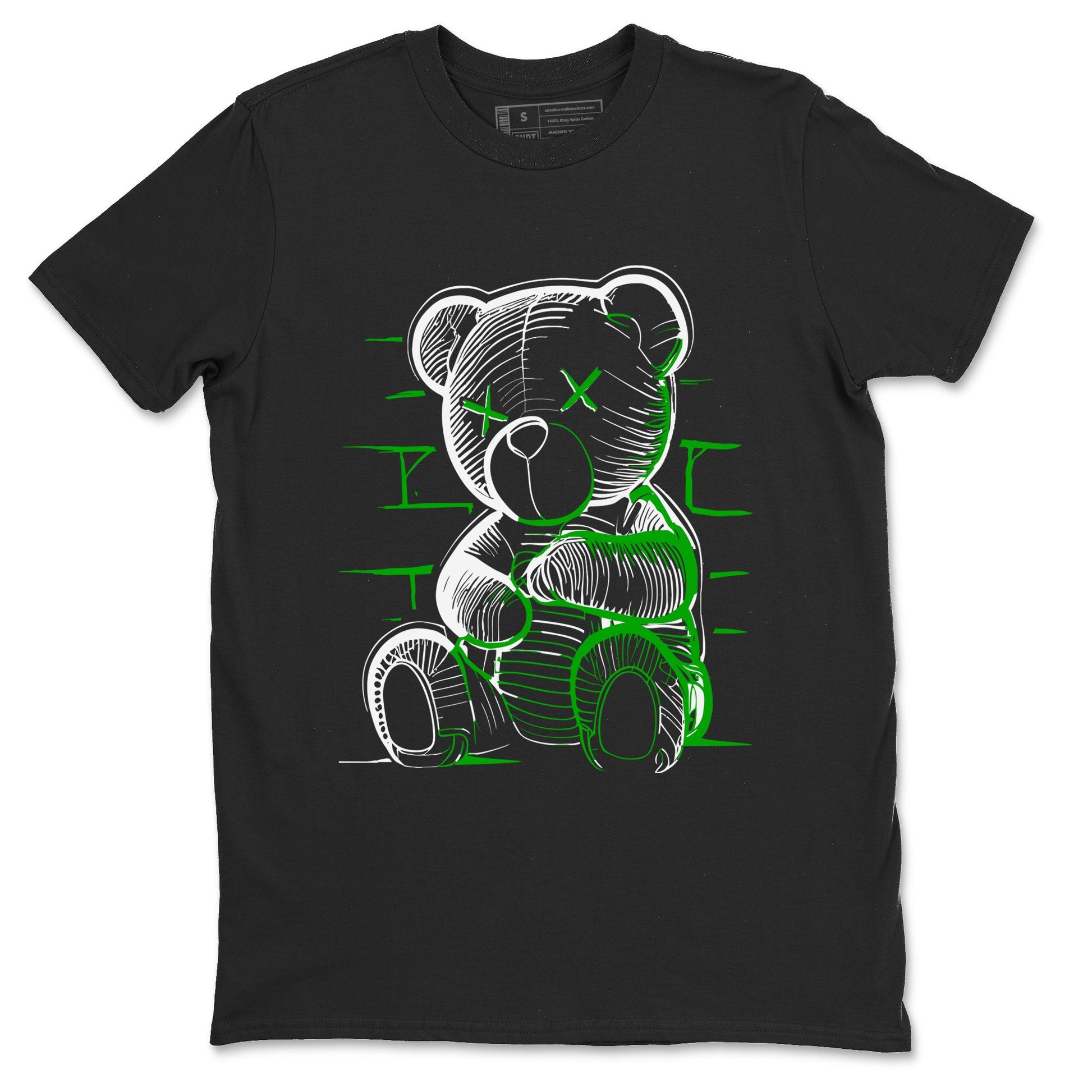 5s Lucky Green shirt to match jordans Neon Bear sneaker tees Air Jordan 5 Retro Lucky Green SNRT Sneaker Release Tees Cotton Sneaker Tee Black 2 T-Shirt