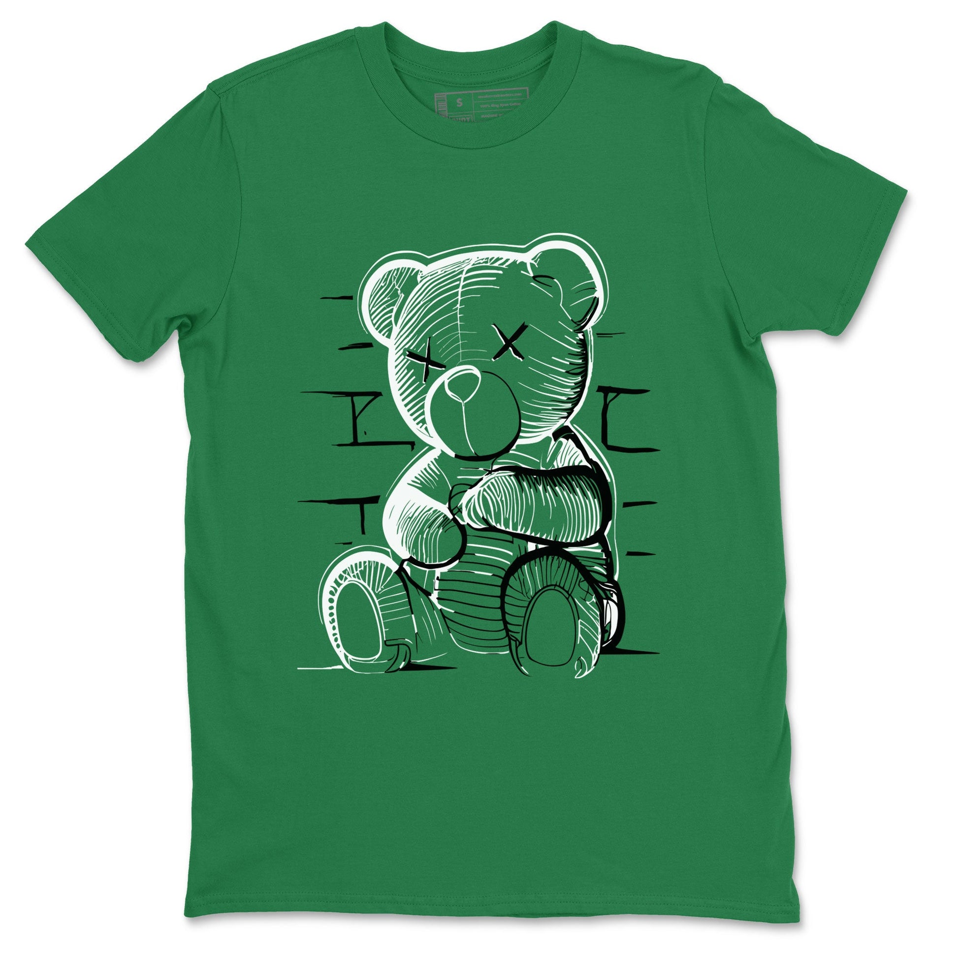 5s Lucky Green shirt to match jordans Neon Bear sneaker tees Air Jordan 5 Retro Lucky Green SNRT Sneaker Release Tees Cotton Sneaker Tee Kelly Green 2 T-Shirt
