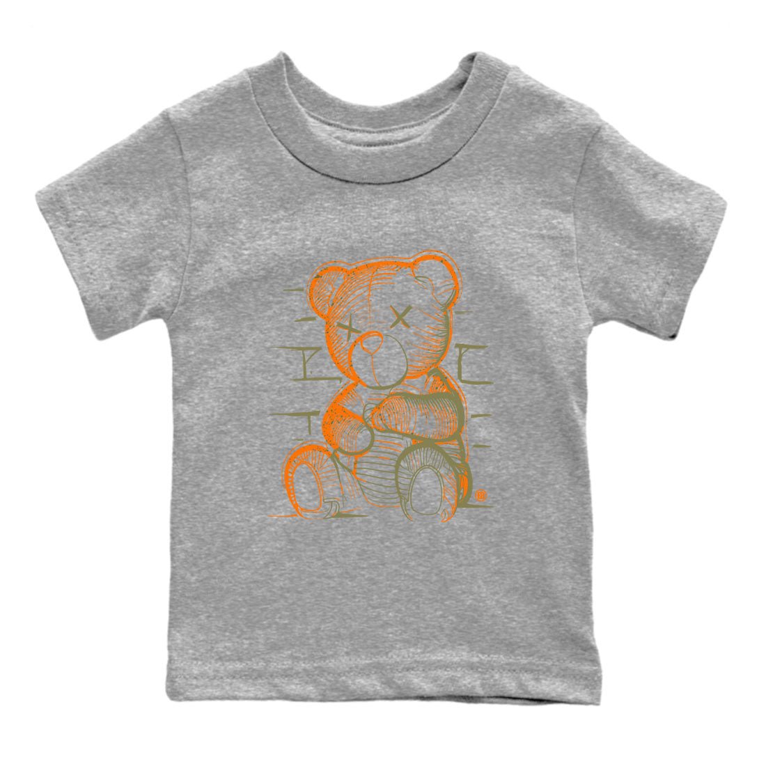 5s Olive shirt to match jordans Neon Bear sneaker tees Air Jordan 5 Olive SNRT Sneaker Release Tees Streetwear baby toddler Heather Grey 2 cotton Shirt