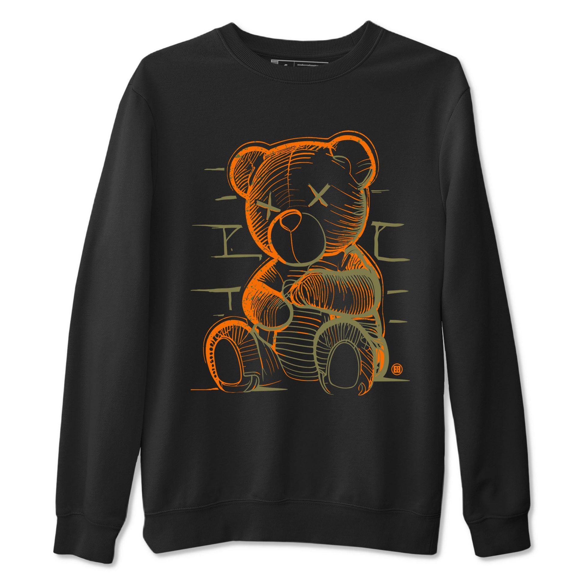 5s Olive shirt to match jordans Neon Bear sneaker tees Air Jordan 5 Olive SNRT Sneaker Release Tees Streetwear unisex cotton Black 2 crew neck shirt