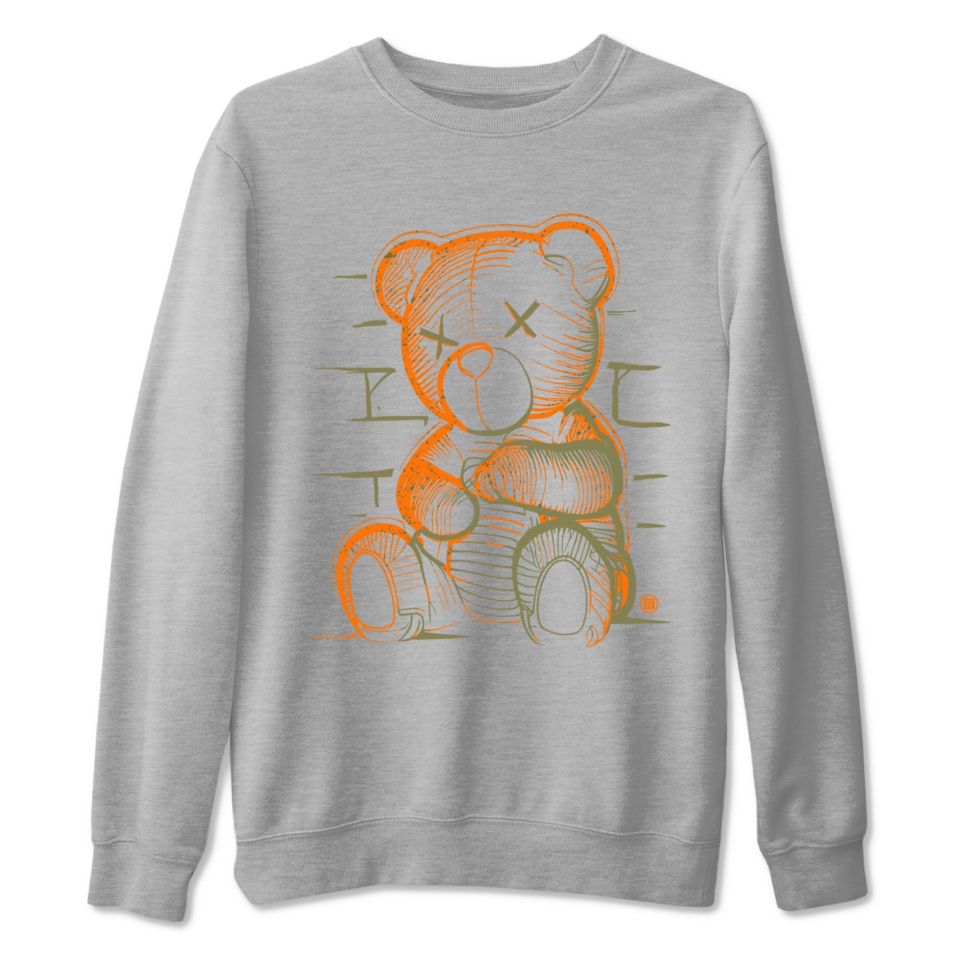 5s Olive shirt to match jordans Neon Bear sneaker tees Air Jordan 5 Olive SNRT Sneaker Release Tees Streetwear unisex cotton Heather Grey 2 crew neck shirt