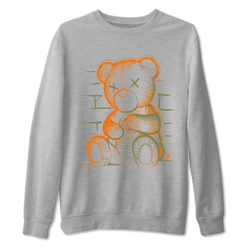 5s Olive shirt to match jordans Neon Bear sneaker tees Air Jordan 5 Olive SNRT Sneaker Release Tees Streetwear unisex cotton Heather Grey 2 crew neck shirt