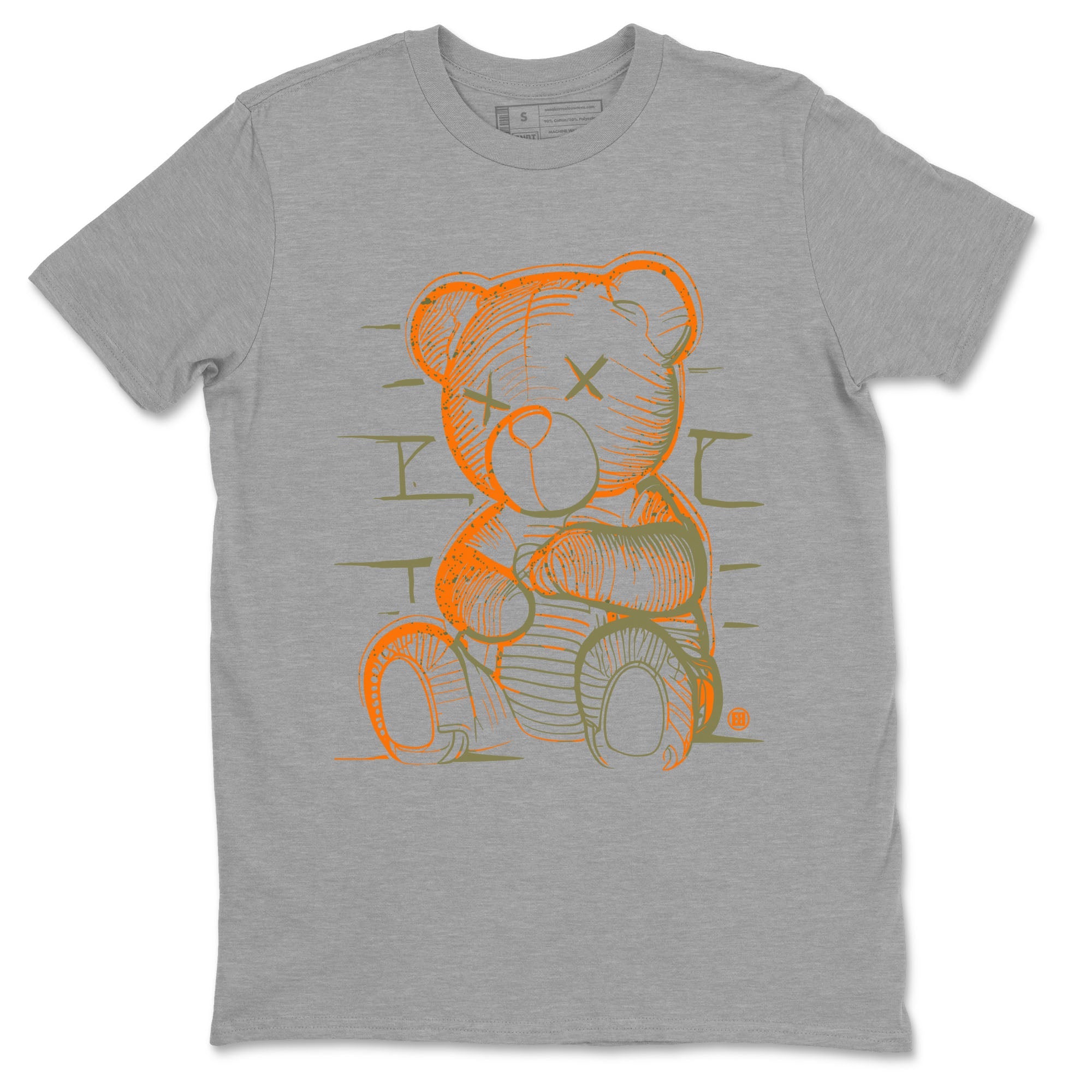 5s Olive shirt to match jordans Neon Bear sneaker tees Air Jordan 5 Olive SNRT Sneaker Release Tees Streetwear unisex cotton Heather Grey 2 crew neck shirt
