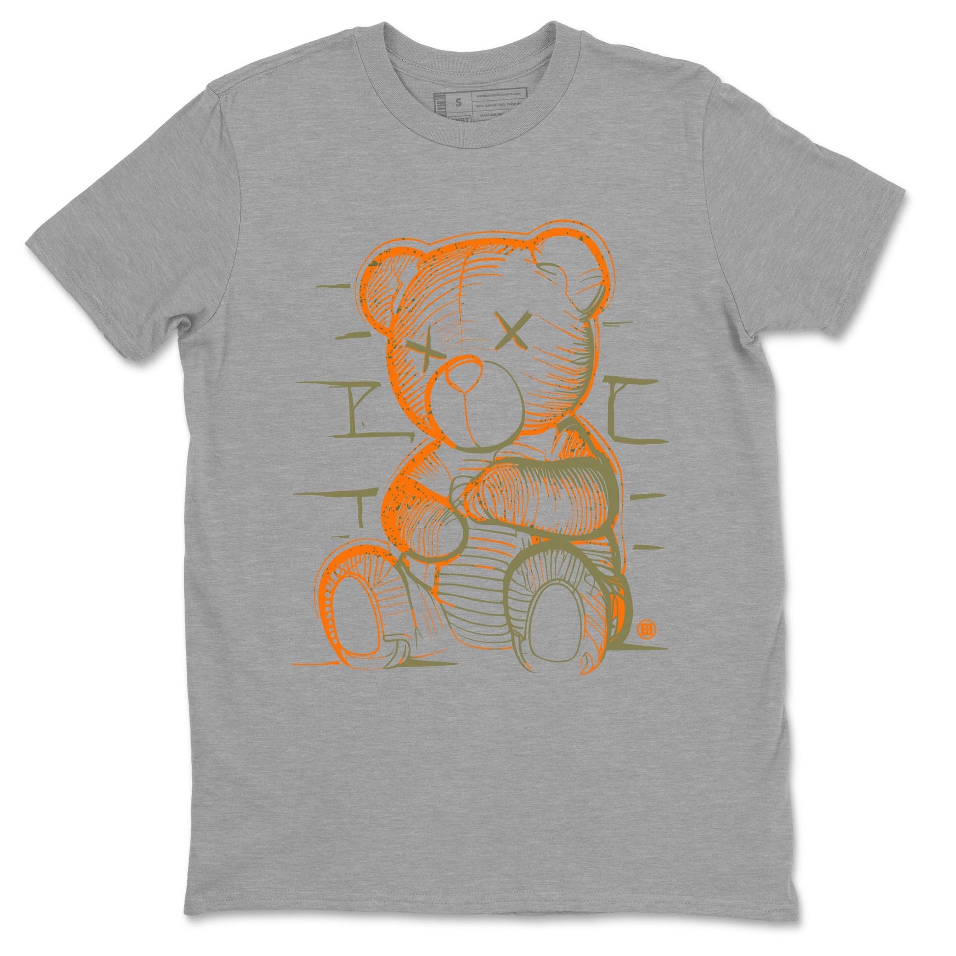 5s Olive shirt to match jordans Neon Bear sneaker tees Air Jordan 5 Olive SNRT Sneaker Release Tees Streetwear unisex cotton Heather Grey 2 crew neck shirt