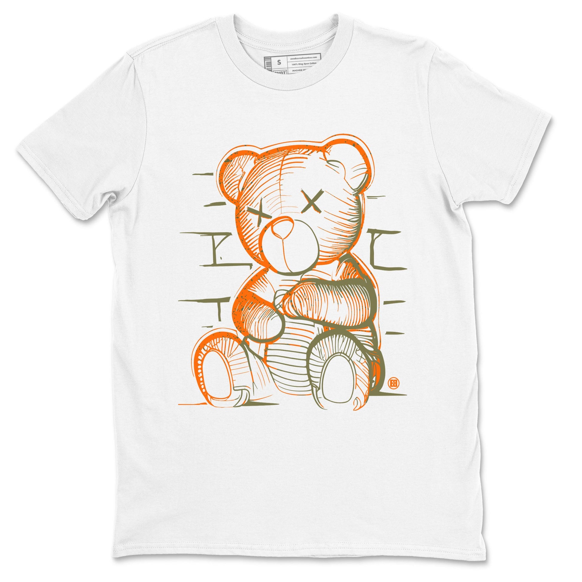5s Olive shirt to match jordans Neon Bear sneaker tees Air Jordan 5 Olive SNRT Sneaker Release Tees Streetwear unisex cotton White 2 crew neck shirt