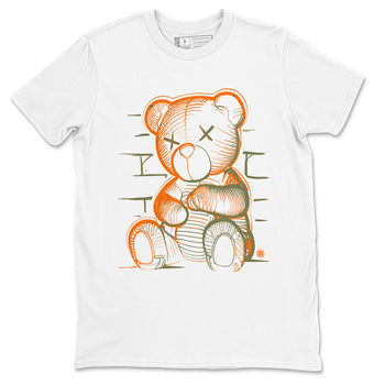 5s Olive shirt to match jordans Neon Bear sneaker tees Air Jordan 5 Olive SNRT Sneaker Release Tees Streetwear unisex cotton White 2 crew neck shirt