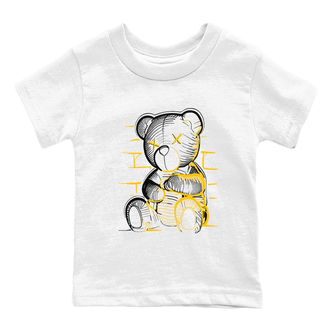 Neon Bear sneaker match tees to Yellow Ochre 6s street fashion brand for shirts to match Jordans SNRT Sneaker Tees Air Jordan 6 Yellow Ochre unisex t-shirt White 2 youth shirt