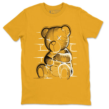 Neon Bear sneaker match tees to Yellow Ochre 6s street fashion brand for shirts to match Jordans SNRT Sneaker Tees Air Jordan 6 Yellow Ochre unisex t-shirt Gold 2 unisex shirt