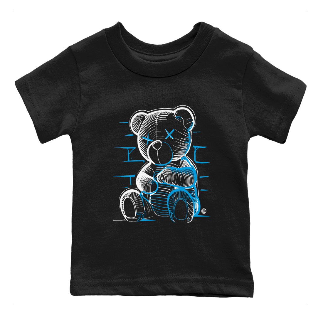 AJ9 Powder Blue shirt to match jordans Neon Bear sneaker tees Air Jordan 9 Powder Blue SNRT sneaker release tees baby toddler Black 2 cotton Shirt