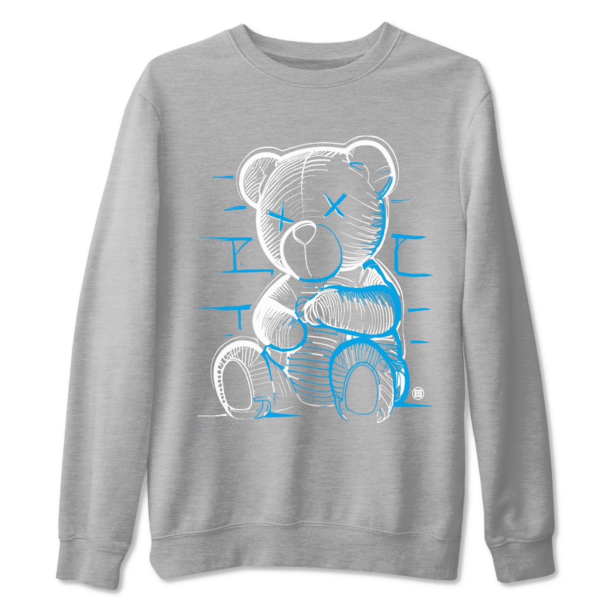 AJ9 Powder Blue shirt to match jordans Neon Bear sneaker tees Air Jordan 9 Powder Blue SNRT Sneaker Release Tees unisex cotton Heather Grey 2 crew neck shirt