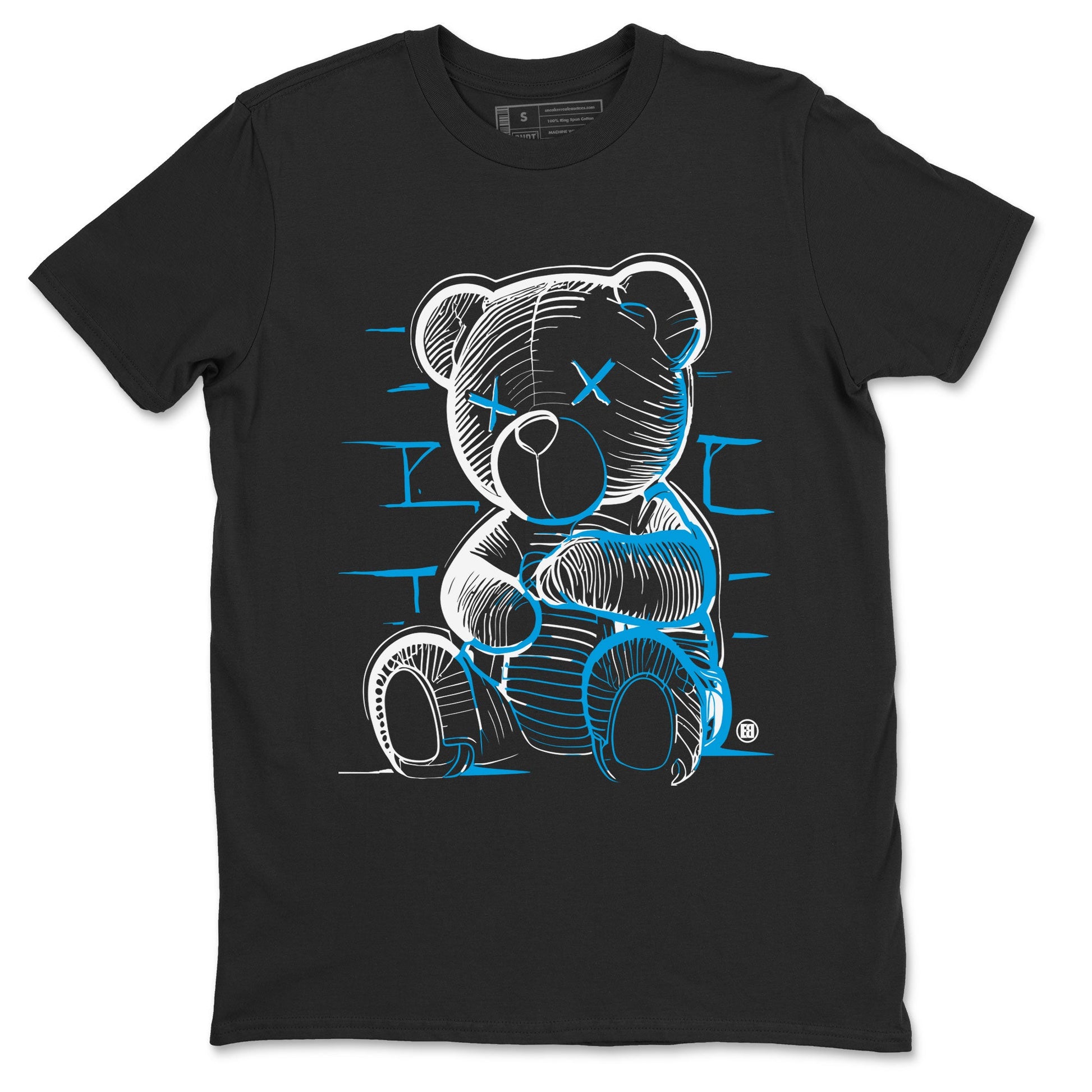 AJ9 Powder Blue shirt to match jordans Neon Bear sneaker tees Air Jordan 9 Powder Blue SNRT Sneaker Release Tees unisex cotton Black 2 crew neck shirt