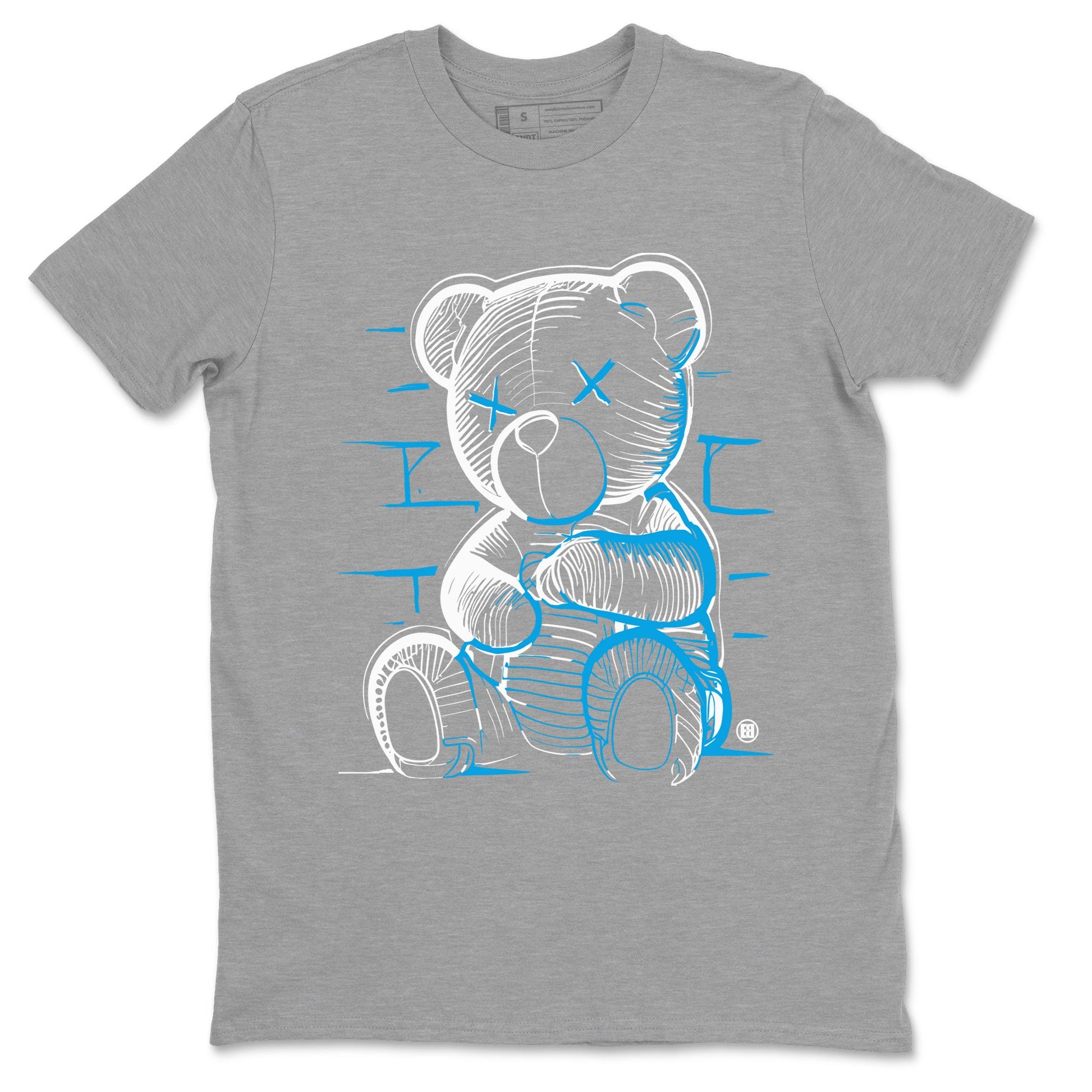 AJ9 Powder Blue shirt to match jordans Neon Bear sneaker tees Air Jordan 9 Powder Blue SNRT Sneaker Release Tees unisex cotton Heather Grey 2 crew neck shirt
