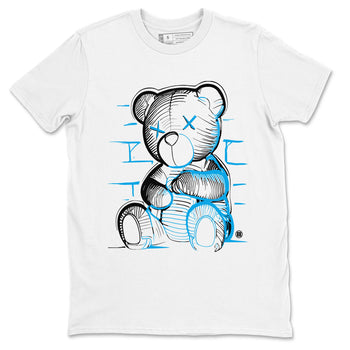 AJ9 Powder Blue shirt to match jordans Neon Bear sneaker tees Air Jordan 9 Powder Blue SNRT Sneaker Release Tees unisex cotton White 2 crew neck shirt
