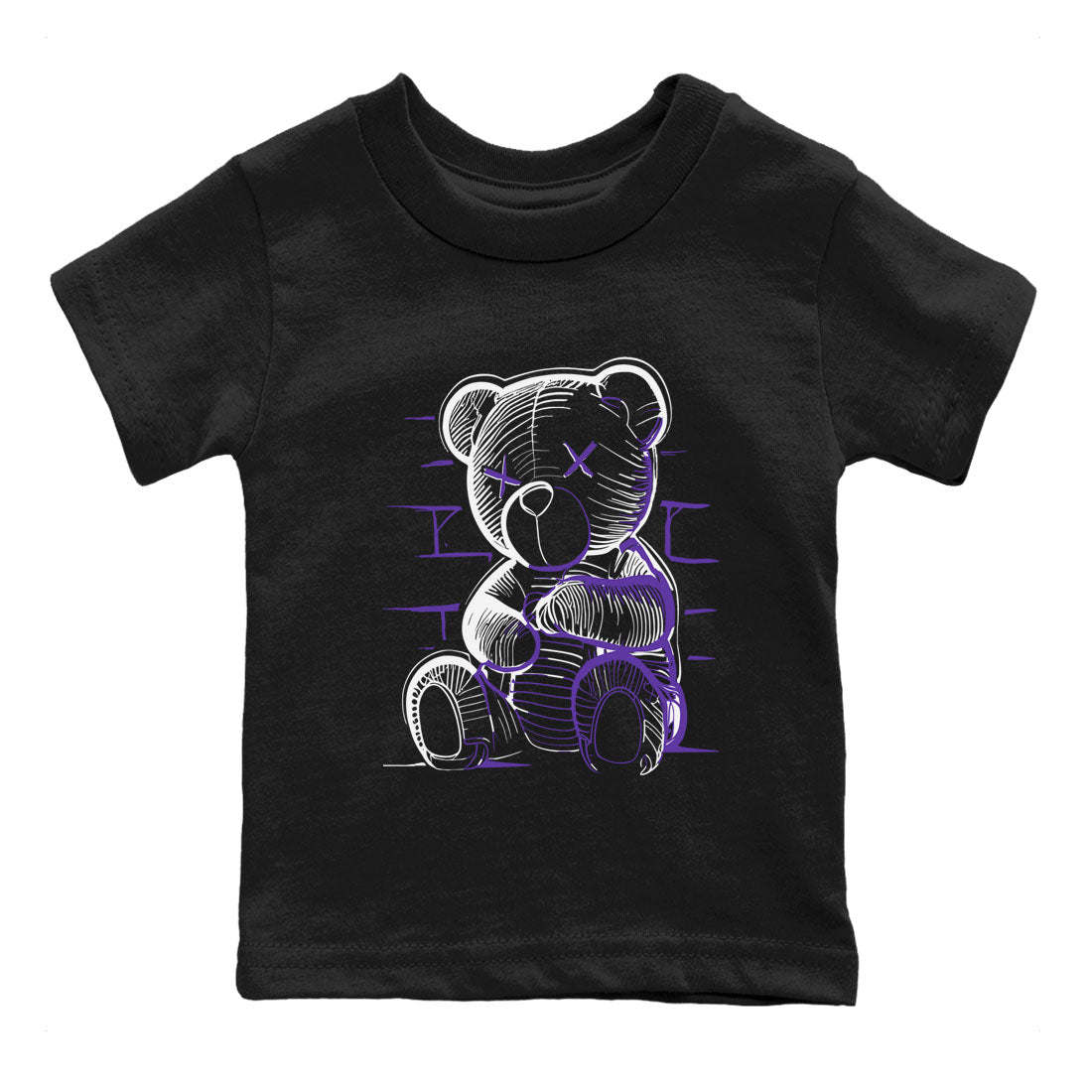Nike SB Dunk Low Court Purple Shirt To Match Jordans Neon Bear Streetwear Fashion Dunk Low Court Purple SNRT sneaker release tees baby toddler Black 2 cotton Shirt