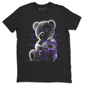 Nike SB Dunk Low Court Purple Shirt To Match Jordans Neon Bear Streetwear Fashion Dunk Low Court Purple SNRT Sneaker Release Tees unisex cotton Black 2 crew neck shirt