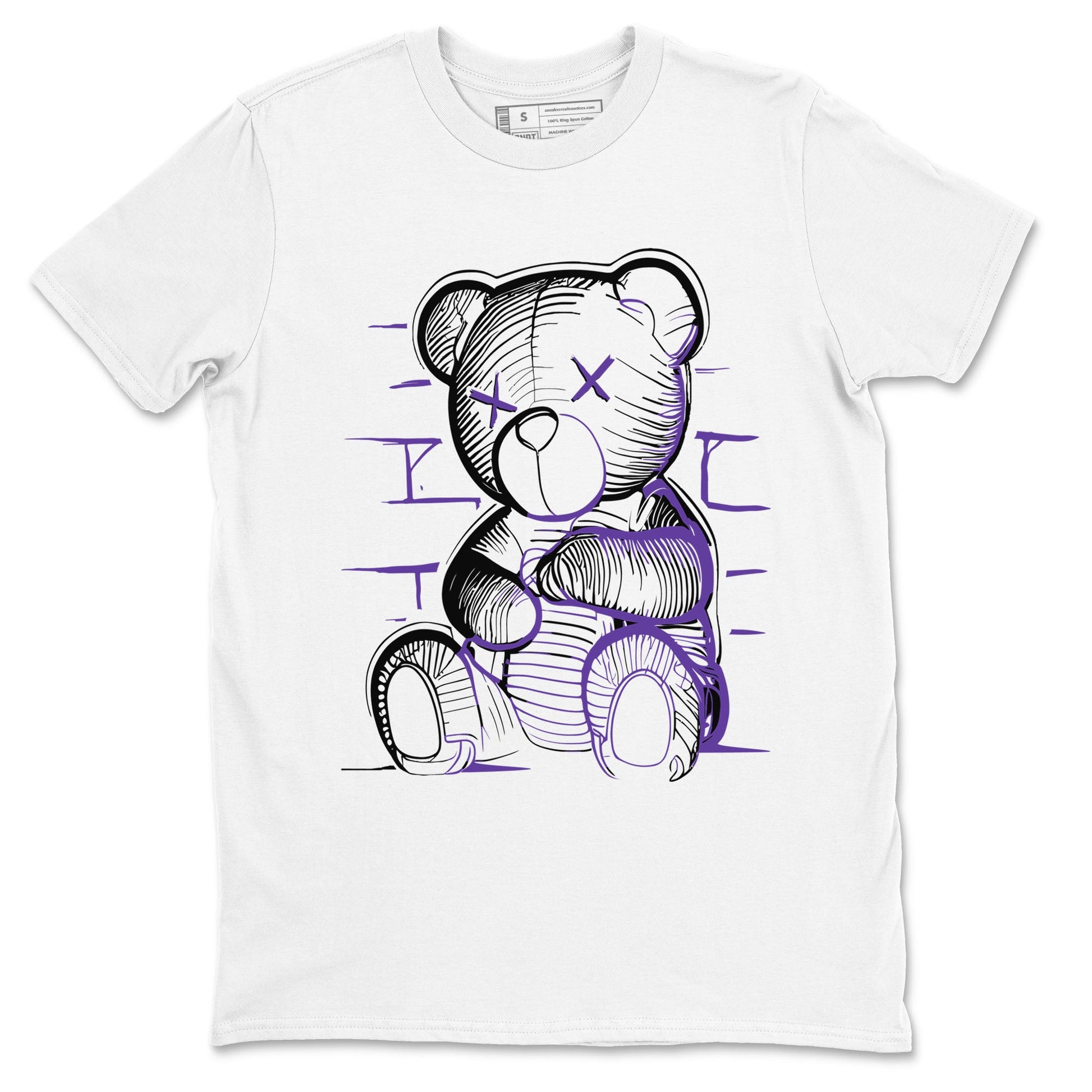 Nike SB Dunk Low Court Purple Shirt To Match Jordans Neon Bear Streetwear Fashion Dunk Low Court Purple SNRT Sneaker Release Tees unisex cotton White 2 crew neck shirt