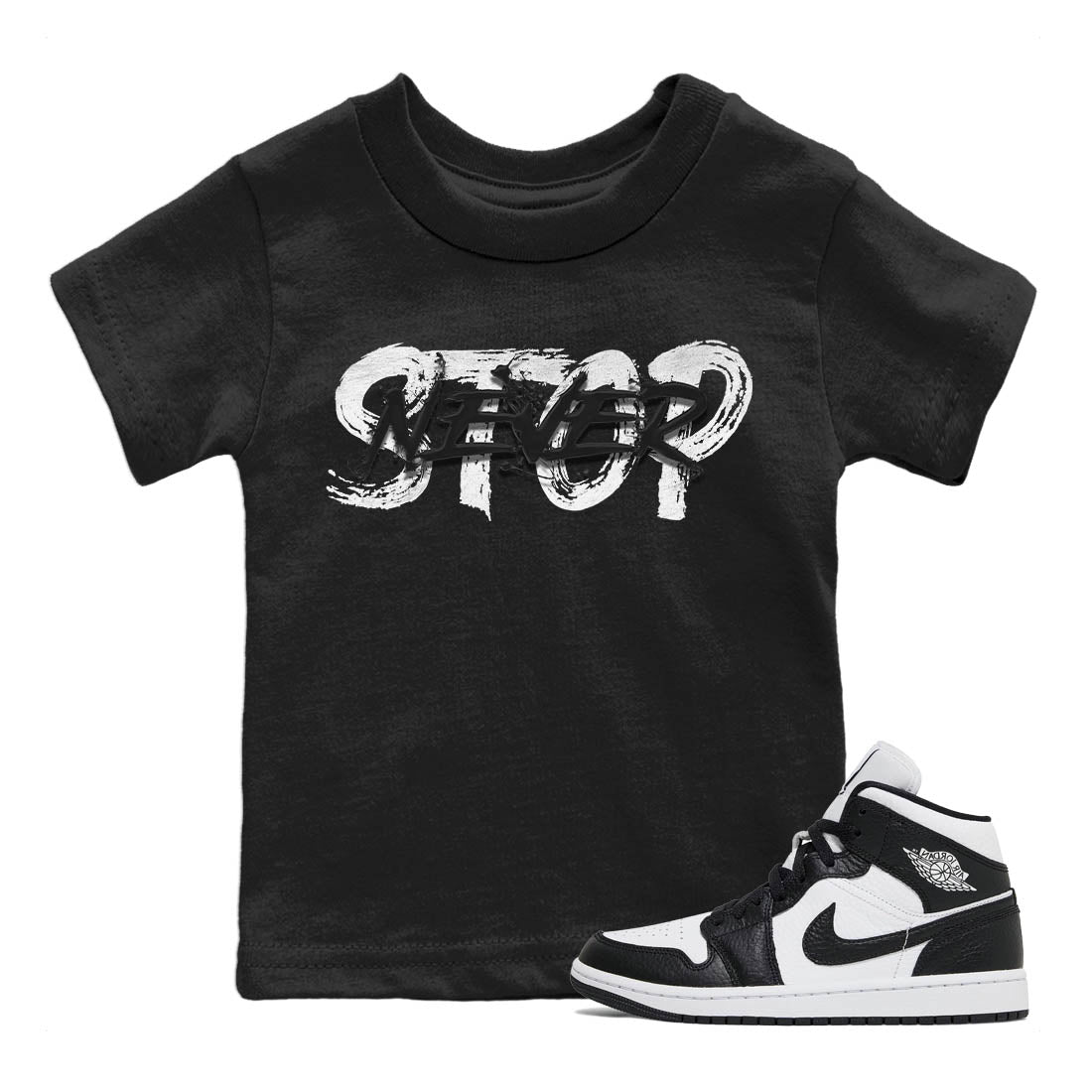 Jordan 1 Homage Sneaker Match Tees Never Stop Sneaker Tees Jordan 1 Homage Sneaker Release Tees Kids Shirts