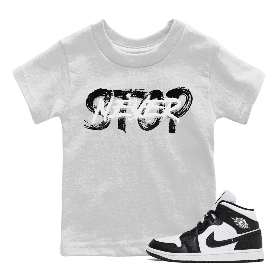 Jordan 1 Homage Sneaker Match Tees Never Stop Sneaker Tees Jordan 1 Homage Sneaker Release Tees Kids Shirts