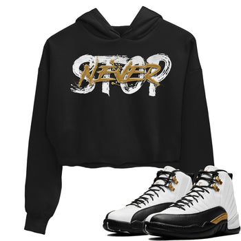 Jordan 12 Royalty Sneaker Match Tees Never Stop Sneaker Tees Jordan 12 Royalty Sneaker Release Tees Women's Shirts