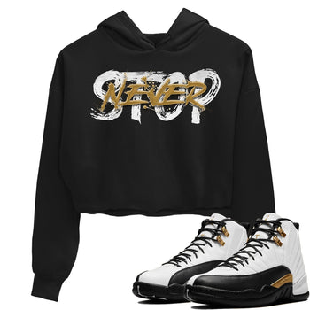 Jordan 12 Royalty Sneaker Match Tees Never Stop Sneaker Tees Jordan 12 Royalty Sneaker Release Tees Women's Shirts
