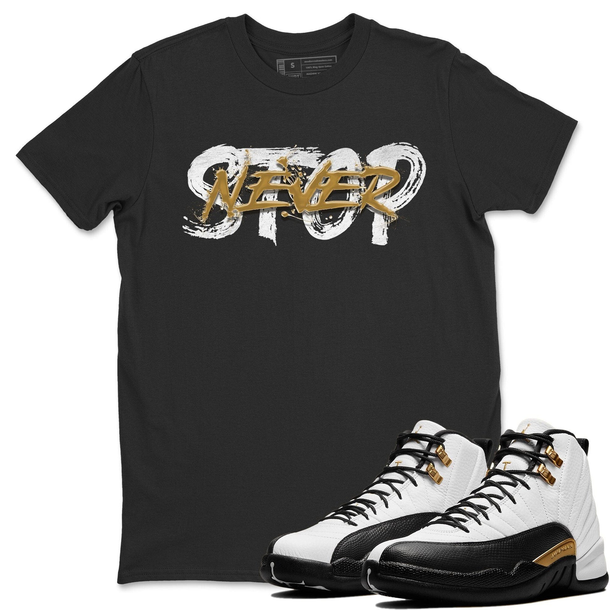 Jordan 12 Royalty Sneaker Match Tees Never Stop Sneaker Tees Jordan 12 Royalty Sneaker Release Tees Unisex Shirts