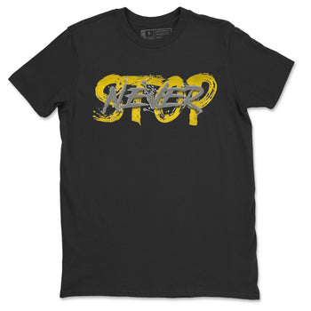 Jordan 4 Lightning Sneaker Match Tees Never Stop Sneaker Tees Jordan 4 Lightning Sneaker Release Tees Unisex Shirts