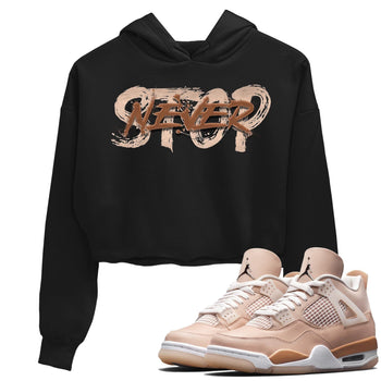 Jordan 4 Shimmer Sneaker Match Tees Never Stop Sneaker Tees Jordan 4 Shimmer Sneaker Release Tees Women's Shirts