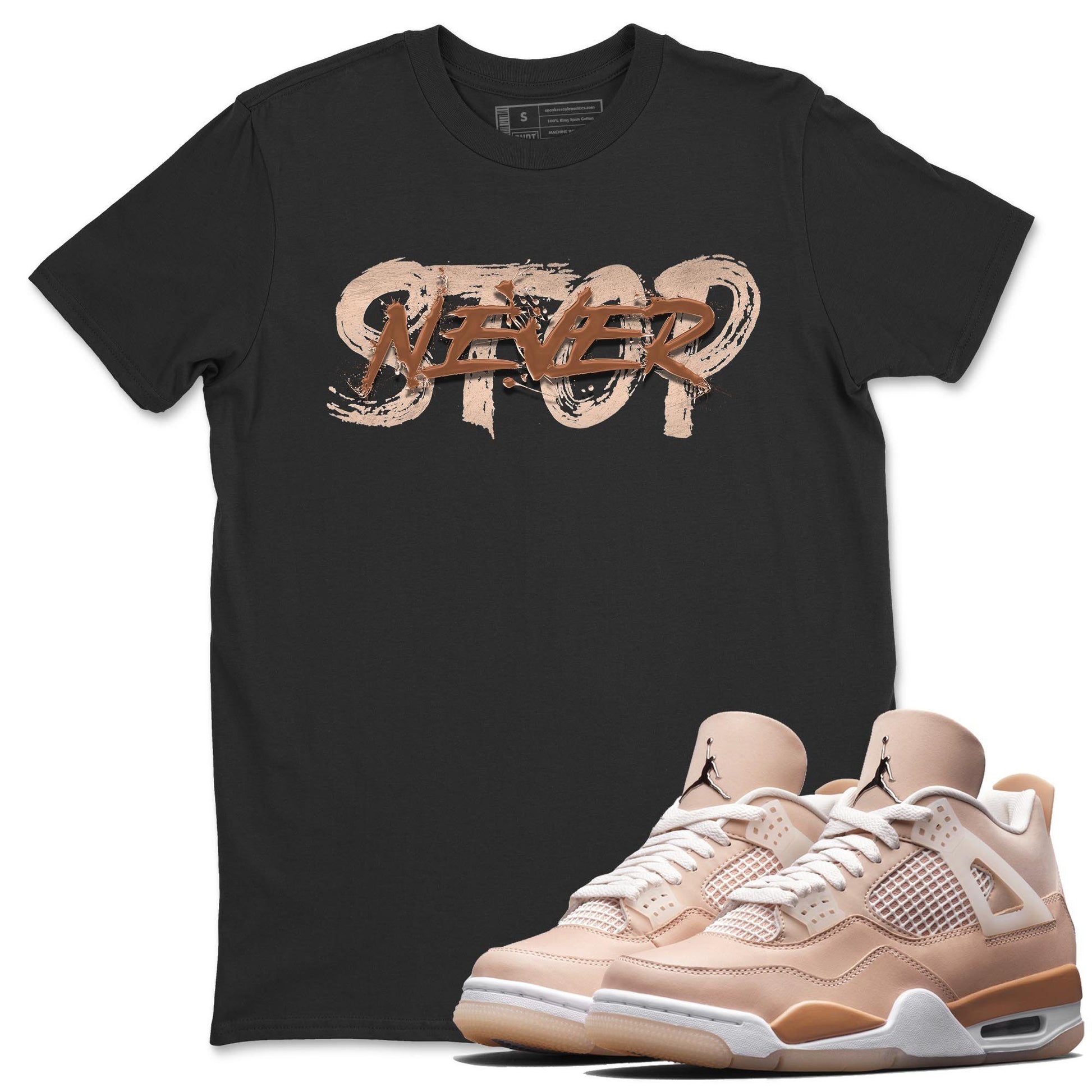 Jordan 4 Shimmer Sneaker Match Tees Never Stop Sneaker Tees Jordan 4 Shimmer Sneaker Release Tees Unisex Shirts