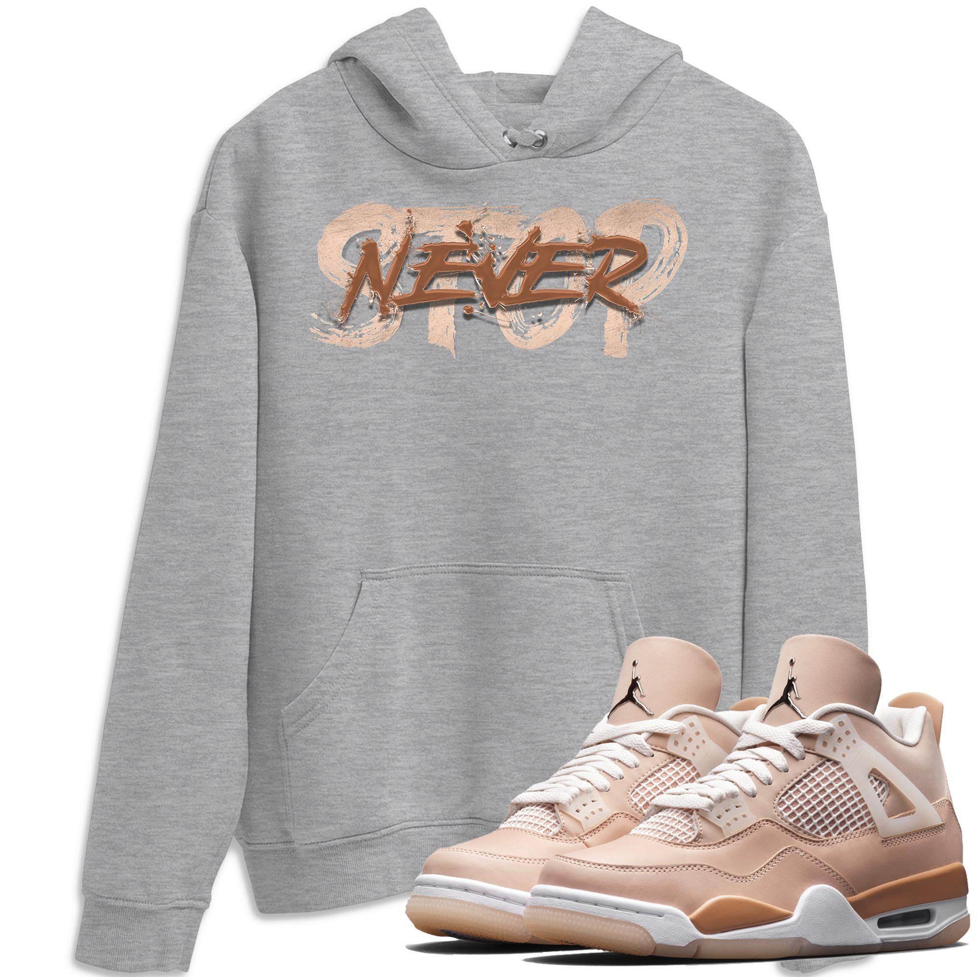 Jordan 4 Shimmer Sneaker Match Tees Never Stop Sneaker Tees Jordan 4 Shimmer Sneaker Release Tees Unisex Shirts