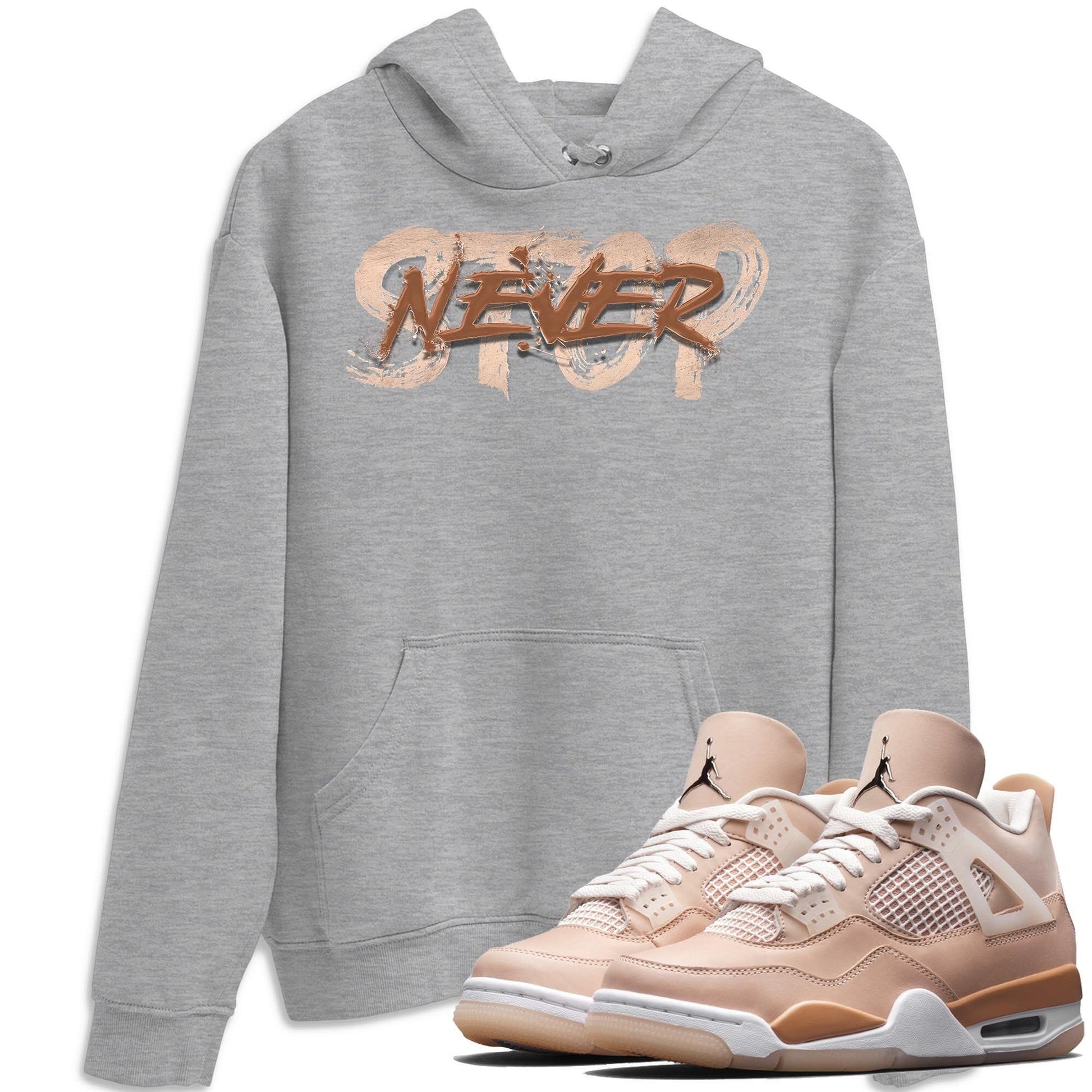 Jordan 4 Shimmer Sneaker Match Tees Never Stop Sneaker Tees Jordan 4 Shimmer Sneaker Release Tees Unisex Shirts