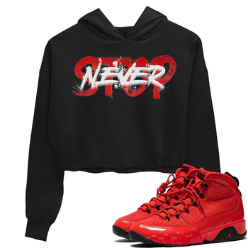 Jordan 9 Chile Red Sneaker Match Tees Never Stop Sneaker Tees Jordan 9 Chile Red Sneaker Release Tees Women's Shirts