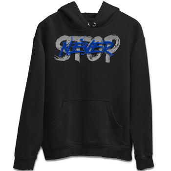Jordan 5 Racer Blue Sneaker Match Tees Never Stop Sneaker Tees Jordan 5 Racer Blue Sneaker Release Tees Unisex Shirts