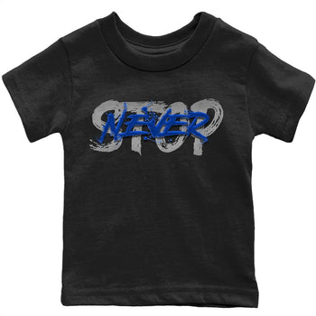 Jordan 5 Racer Blue Sneaker Match Tees Never Stop Sneaker Tees Jordan 5 Racer Blue Sneaker Release Tees Kids Shirts