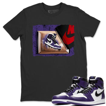 Jordan 1 Court Purple Sneaker Match Tees New Kicks Sneaker Tees Jordan 1 Court Purple Sneaker Release Tees Unisex Shirts