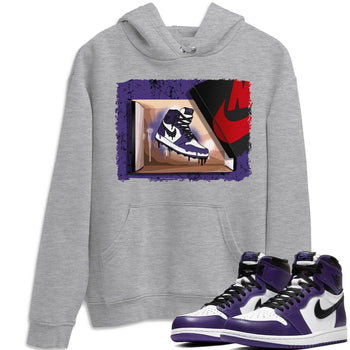 Jordan 1 Court Purple Sneaker Match Tees New Kicks Sneaker Tees Jordan 1 Court Purple Sneaker Release Tees Unisex Shirts