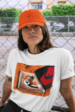 Jordan 1 Electro Orange Sneaker Match Tees New Kicks Sneaker Tees Jordan 1 Electro Orange Sneaker Release Tees Unisex Shirts