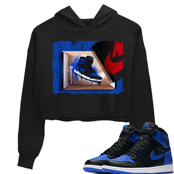 Jordan 1 Royal Black Sneaker Match Tees New Kicks Sneaker Tees Jordan 1 Royal Black Sneaker Release Tees Women's Shirts