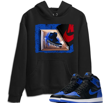 Jordan 1 Royal Black Sneaker Match Tees New Kicks Sneaker Tees Jordan 1 Royal Black Sneaker Release Tees Unisex Shirts