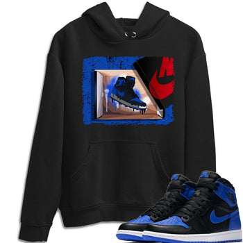 Jordan 1 Royal Black Sneaker Match Tees New Kicks Sneaker Tees Jordan 1 Royal Black Sneaker Release Tees Unisex Shirts